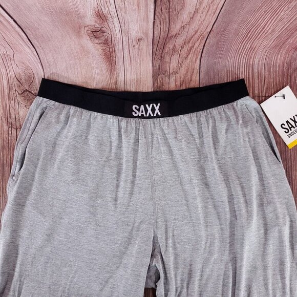 NWT Saxx Underwear Co Mens Size Medium Sleepwalker Pants Gray sweatpants SXLW30 - Picture 3 of 12